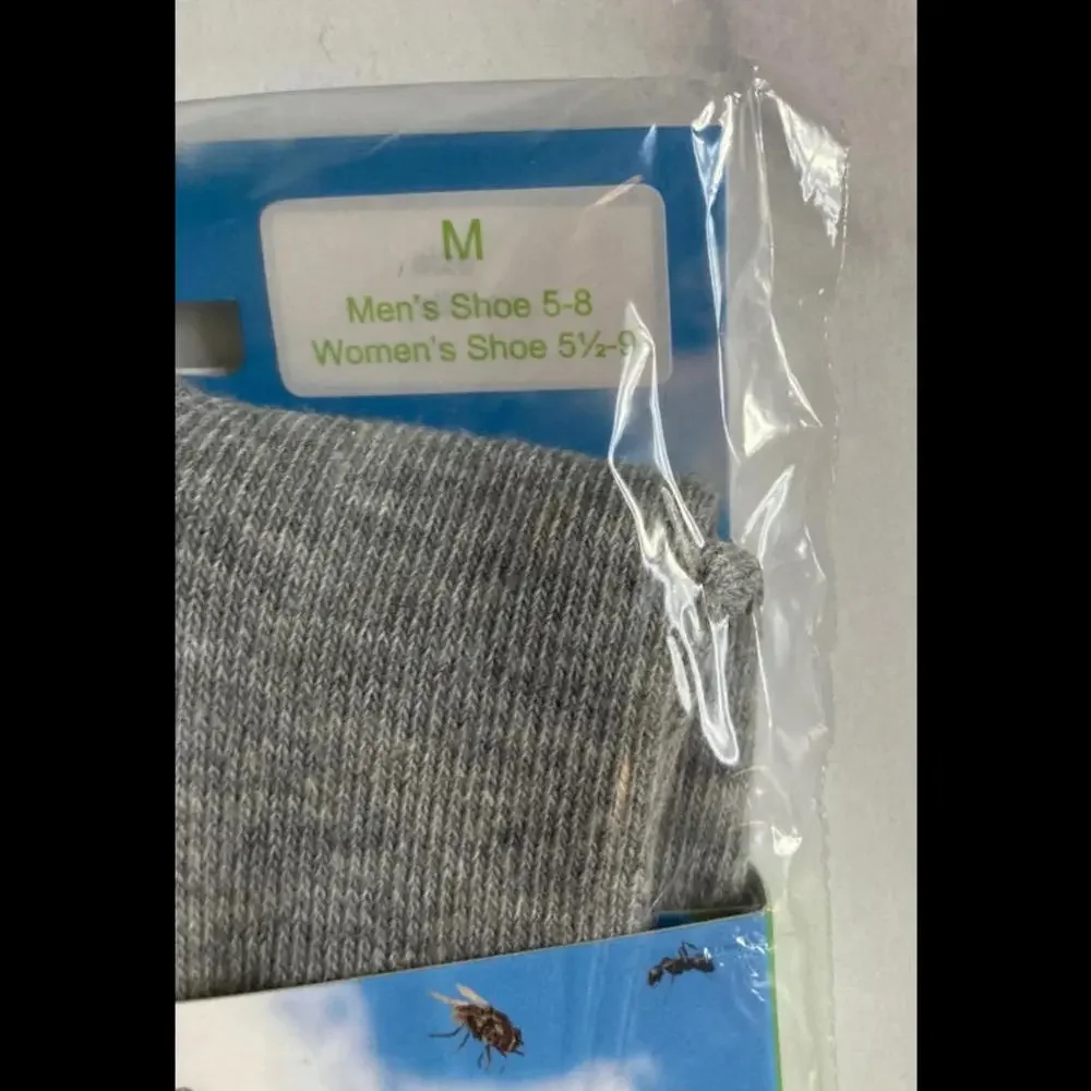 Insect Shield Adult Unisex Gray Crew Socks with Insect Protection Women's 5.5-9 - Picture 4 of 8